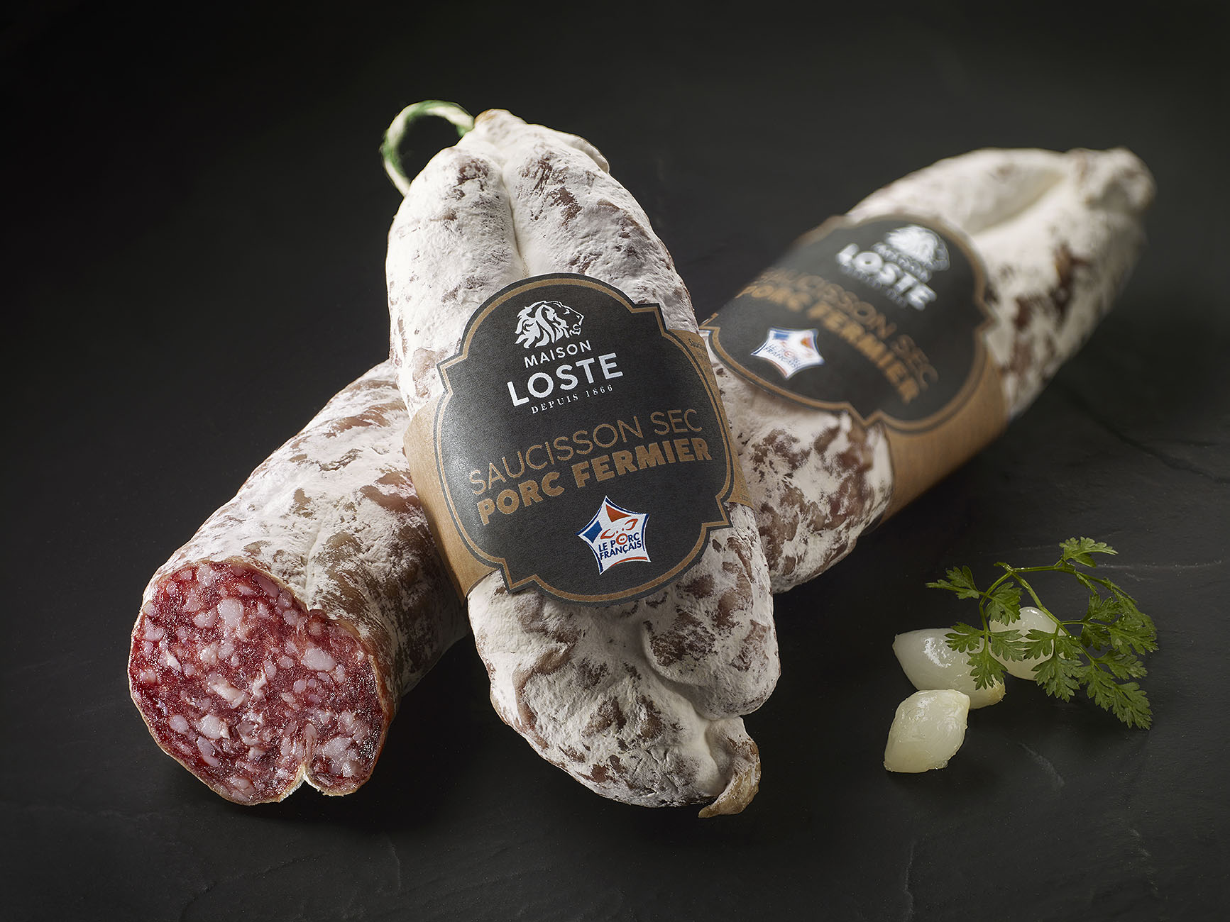 saucisson de porc fermier Maison LOSTE