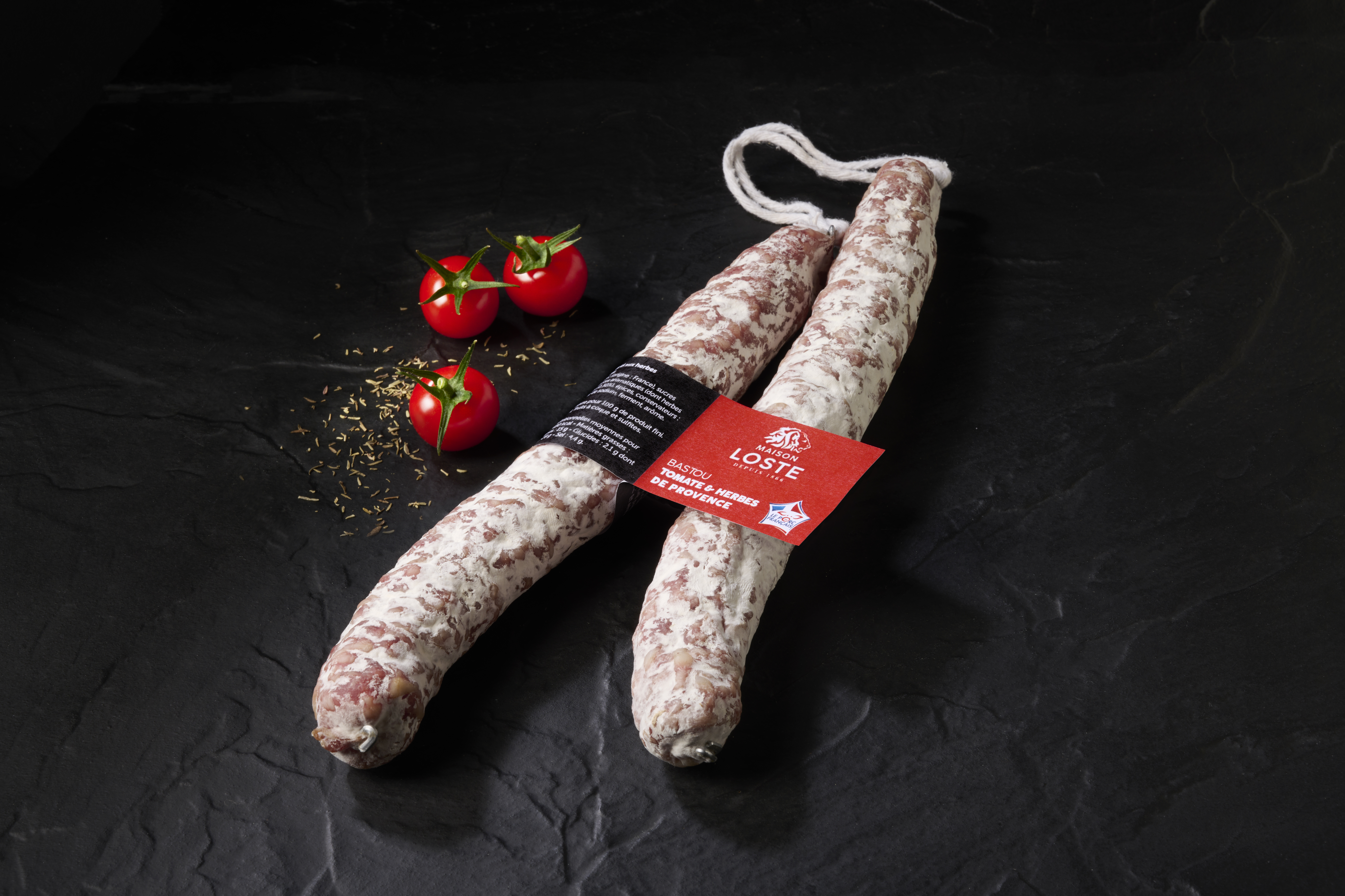 saucisson tomate herbes de provence