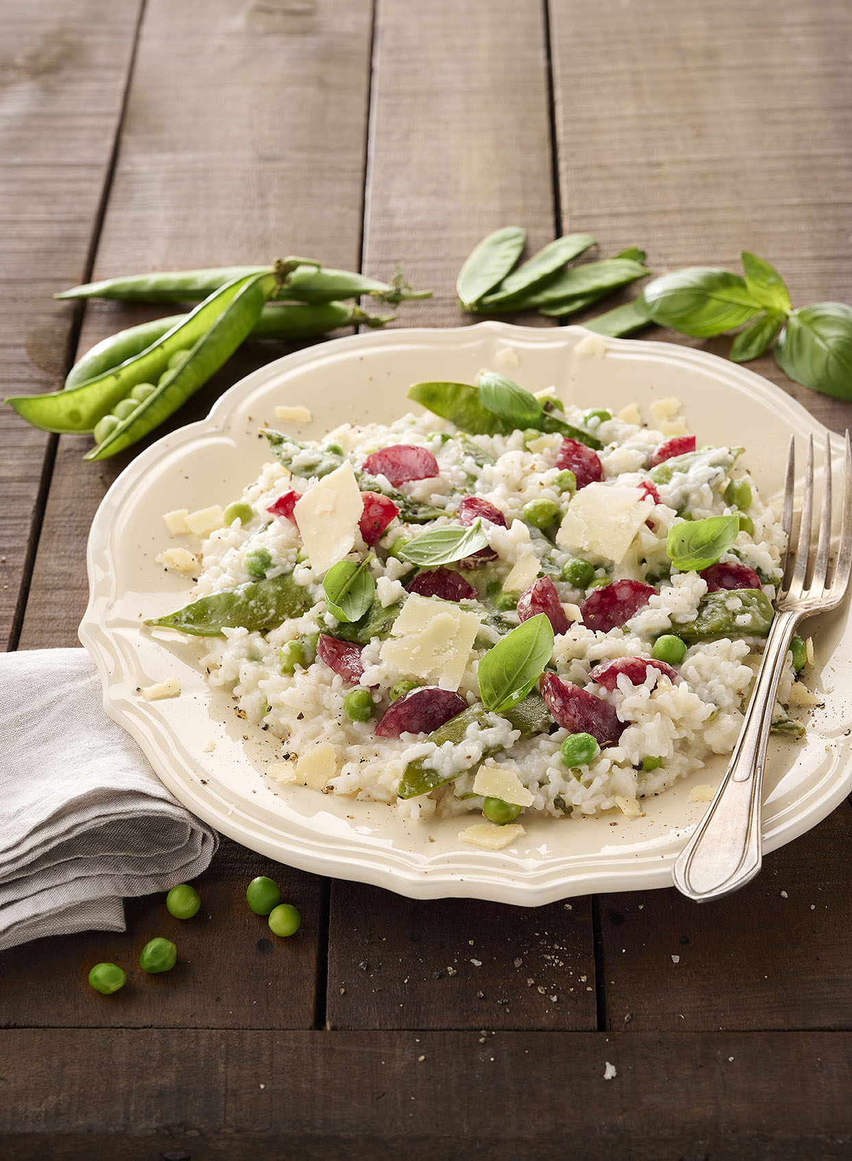 risotto tout vert saucisson sec Maison LOSTE