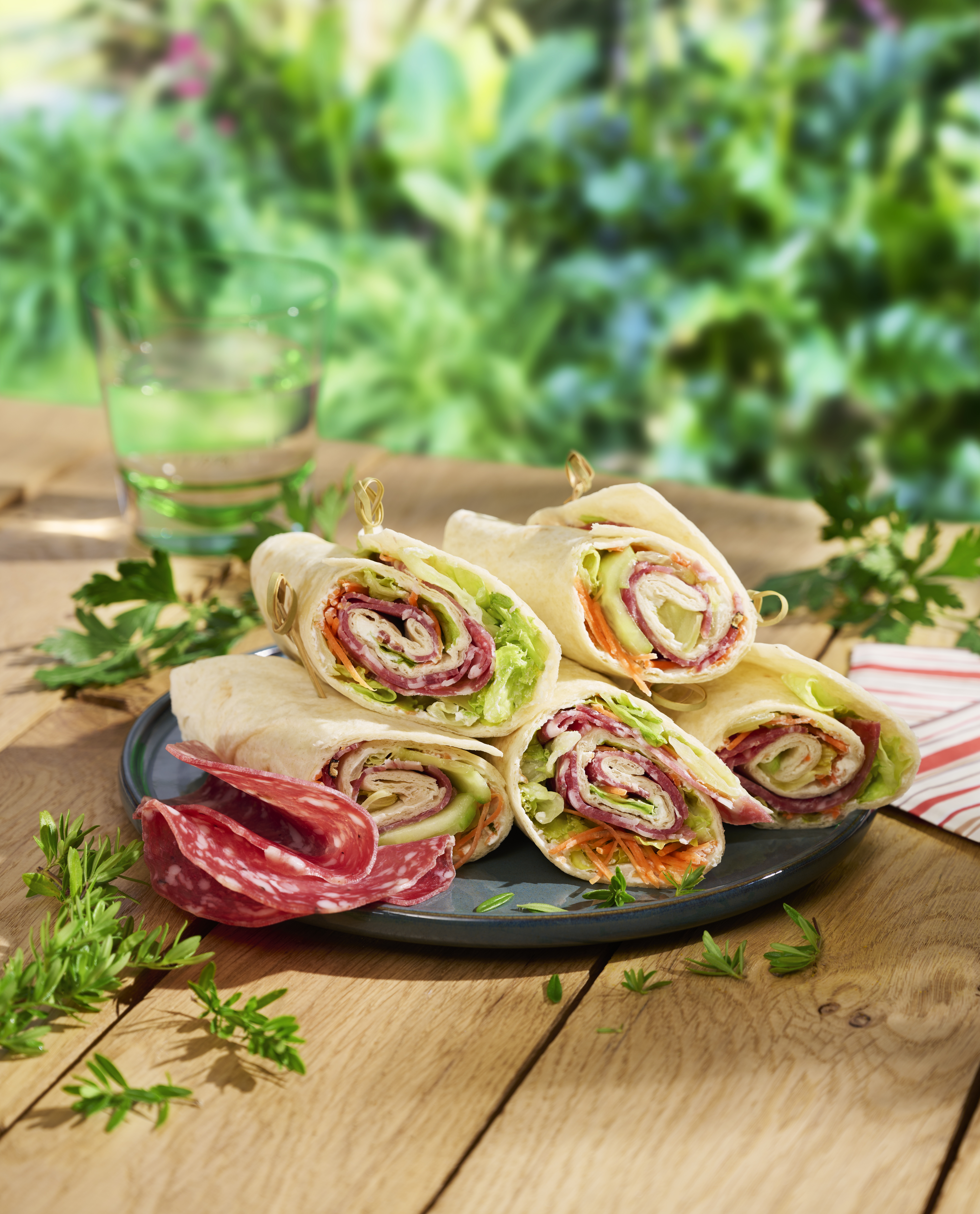 maison loste saucisson wrap rosette aux herbes